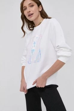 Χωρίς φερμουάρ Μπλούζα Karl Lagerfeld άσπρο -Karl Lagerfeld Εκπτώσεις unnamed file 186