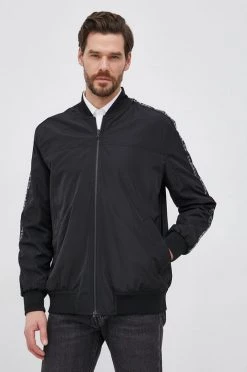 Ανδρικά Κοντά μπουφάν Αναστρέψιμο μπουφάν Bomber Karl Lagerfeld χρώμα: μαύρο -Karl Lagerfeld Εκπτώσεις unnamed file 1869