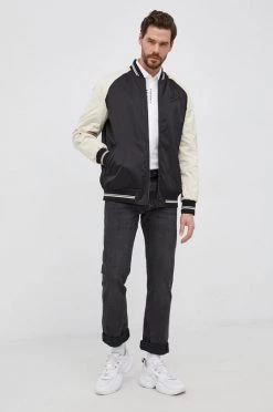 Ανδρικά Κοντά μπουφάν Αναστρέψιμο μπουφάν Bomber Karl Lagerfeld χρώμα: μαύρο -Karl Lagerfeld Εκπτώσεις unnamed file 1870