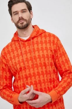 Ανδρικά Χωρίς φερμουάρ Μπλούζα Karl Lagerfeld χρώμα: πορτοκαλί