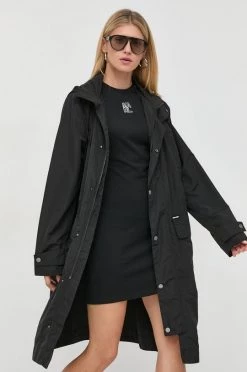 Μακριά μπουφάν Μπουφάν Karl Lagerfeld Karl Lagerfeld X Cara Delevingne μαύρο