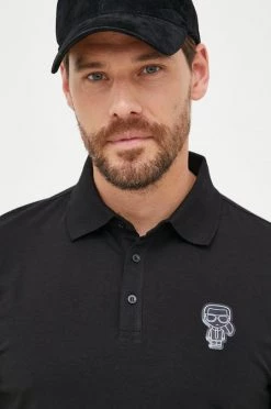 Ανδρικά Πόλο μπλουζάκια Πόλο Karl Lagerfeld μαύρο -Karl Lagerfeld Εκπτώσεις unnamed file 1975