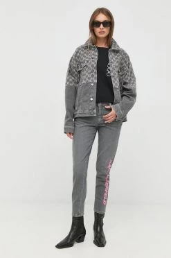 Κοντά μπουφάν Τζιν μπουφάν Karl Lagerfeld γκρι, -Karl Lagerfeld Εκπτώσεις unnamed file 1979