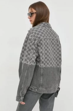 Κοντά μπουφάν Τζιν μπουφάν Karl Lagerfeld γκρι, -Karl Lagerfeld Εκπτώσεις unnamed file 1981