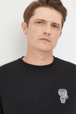 Ανδρικά Μακρυμάνικα Longsleeve Karl Lagerfeld μαύρο -Karl Lagerfeld Εκπτώσεις unnamed file 2026