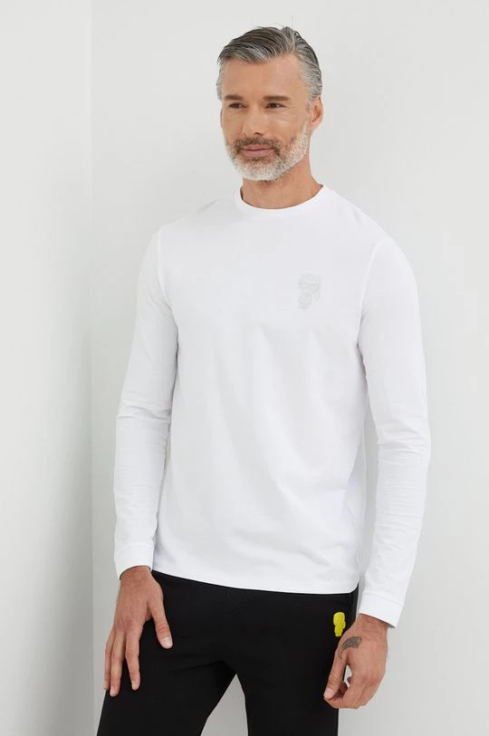 Ανδρικά Μακρυμάνικα Longsleeve Karl Lagerfeld άσπρο 3 Ανδρικά Μακρυμάνικα Longsleeve Karl Lagerfeld άσπρο