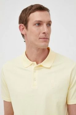 Ανδρικά Πόλο μπλουζάκια Πόλο Karl Lagerfeld κίτρινο