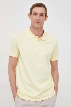 Ανδρικά Πόλο μπλουζάκια Πόλο Karl Lagerfeld κίτρινο -Karl Lagerfeld Εκπτώσεις unnamed file 2063
