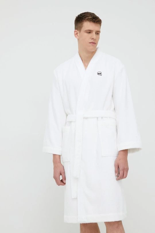 Ανδρικά Μπουρνούζια Μπουρνούζι Karl Lagerfeld άσπρο 4 Ανδρικά Μπουρνούζια Μπουρνούζι Karl Lagerfeld άσπρο - Image 2