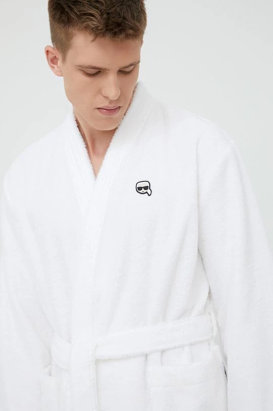 Ανδρικά Μπουρνούζια Μπουρνούζι Karl Lagerfeld άσπρο 8 Ανδρικά Μπουρνούζια Μπουρνούζι Karl Lagerfeld άσπρο - Image 6