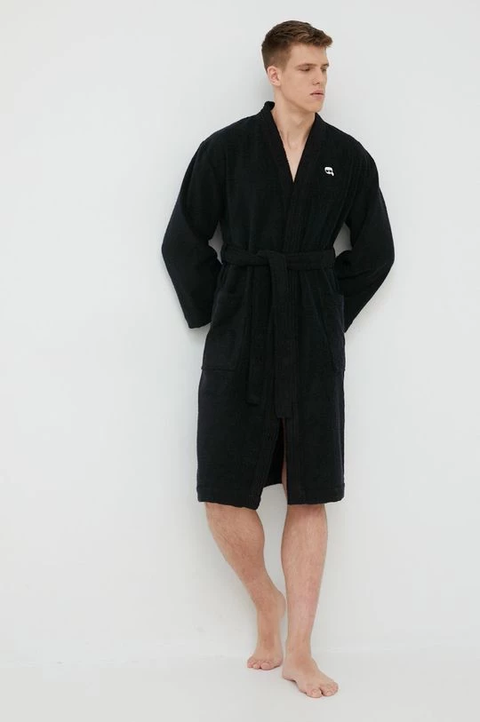 Ανδρικά Μπουρνούζια Μπουρνούζι Karl Lagerfeld μαύρο 4 Ανδρικά Μπουρνούζια Μπουρνούζι Karl Lagerfeld μαύρο - Image 2