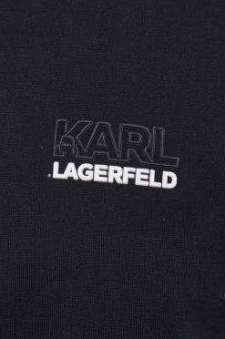 Ανδρικά Μπλουζάκια Βαμβακερό μπλουζάκι Karl Lagerfeld μαύρο -Karl Lagerfeld Εκπτώσεις unnamed file 2097