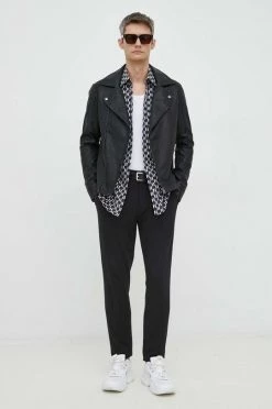 Ανδρικά Πουκάμισα Βαμβακερό πουκάμισο Karl Lagerfeld χρώμα: ναυτικό μπλε, 9 Ανδρικά Πουκάμισα Βαμβακερό πουκάμισο Karl Lagerfeld χρώμα: ναυτικό μπλε, -Karl Lagerfeld Εκπτώσεις unnamed file 210