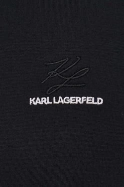 Ανδρικά Πόλο μπλουζάκια Βαμβακερό μπλουζάκι πόλο Karl Lagerfeld μαύρο -Karl Lagerfeld Εκπτώσεις unnamed file 2102