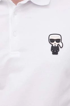 Ανδρικά Πόλο μπλουζάκια Πόλο Karl Lagerfeld χρώμα: άσπρο -Karl Lagerfeld Εκπτώσεις unnamed file 2113