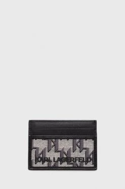 Ανδρικά Πορτοφόλια Θήκη για κάρτες Karl Lagerfeld χρώμα: μαύρο