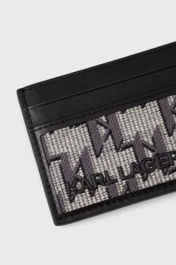 Ανδρικά Πορτοφόλια Θήκη για κάρτες Karl Lagerfeld χρώμα: μαύρο -Karl Lagerfeld Εκπτώσεις unnamed file 2126