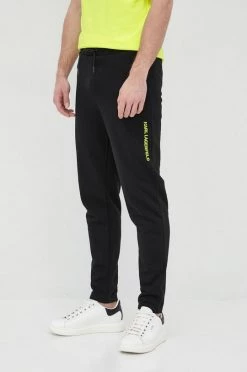 Ανδρικά Παντελόνια φόρμας Παντελόνι Karl Lagerfeld χρώμα: μαύρο