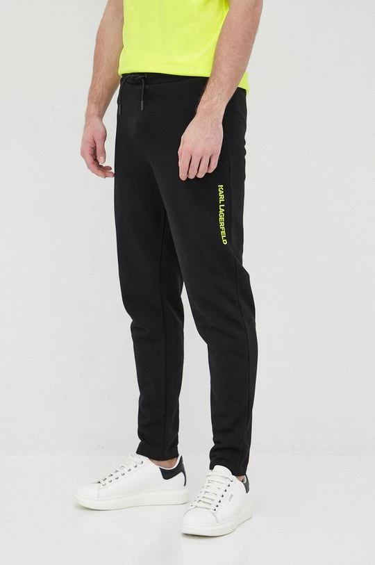 Ανδρικά Παντελόνια φόρμας Παντελόνι Karl Lagerfeld χρώμα: μαύρο 3 Ανδρικά Παντελόνια φόρμας Παντελόνι Karl Lagerfeld χρώμα: μαύρο