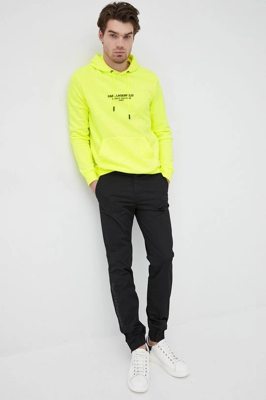 Ανδρικά Υφασμάτινα Παντελόνι Karl Lagerfeld χρώμα: μαύρο 4 Ανδρικά Υφασμάτινα Παντελόνι Karl Lagerfeld χρώμα: μαύρο - Image 2