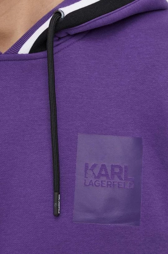 Ανδρικά Χωρίς φερμουάρ Μπλούζα Karl Lagerfeld χρώμα: μοβ, 7 Ανδρικά Χωρίς φερμουάρ Μπλούζα Karl Lagerfeld χρώμα: μοβ, - Image 5