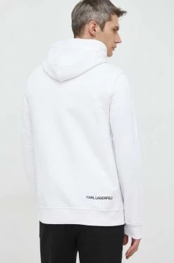 Ανδρικά Χωρίς φερμουάρ Μπλούζα Karl Lagerfeld άσπρο, με κουκούλα -Karl Lagerfeld Εκπτώσεις unnamed file 215