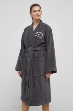 Μπουρνούζια Karl Lagerfeld - Μπουρνούζι γκρί -Karl Lagerfeld Εκπτώσεις unnamed file 2151