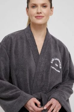 Μπουρνούζια Karl Lagerfeld - Μπουρνούζι γκρί -Karl Lagerfeld Εκπτώσεις unnamed file 2154