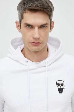 Ανδρικά Χωρίς φερμουάρ Μπλούζα Karl Lagerfeld άσπρο, με κουκούλα -Karl Lagerfeld Εκπτώσεις unnamed file 216