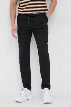 Ανδρικά Παντελόνια φόρμας Παντελόνι Karl Lagerfeld χρώμα: μαύρο