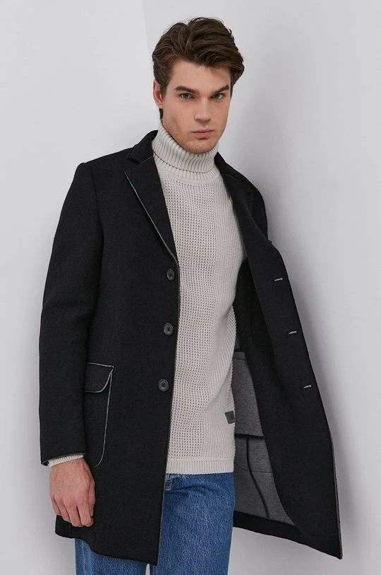 Ανδρικά Παλτά Παλτό Karl Lagerfeld χρώμα: μαύρο 8 Ανδρικά Παλτά Παλτό Karl Lagerfeld χρώμα: μαύρο - Image 6