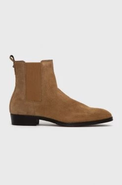 Ανδρικά Μπότες και Αρβύλες Δερμάτινες μπότες Τσέλσι Karl Lagerfeld URANO III χρώμα: καφέ