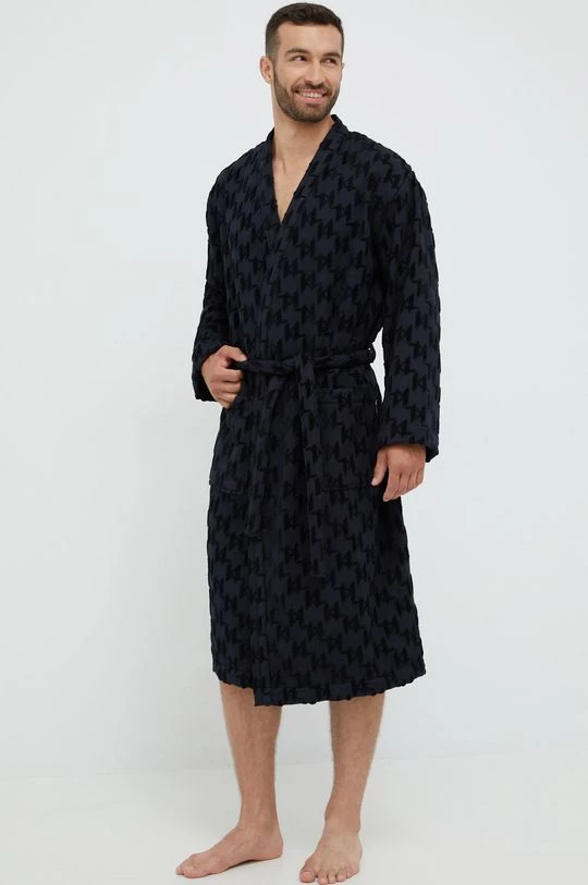 Μπουρνούζια Μπουρνούζι Karl Lagerfeld μαύρο 4 Μπουρνούζια Μπουρνούζι Karl Lagerfeld μαύρο - Image 2