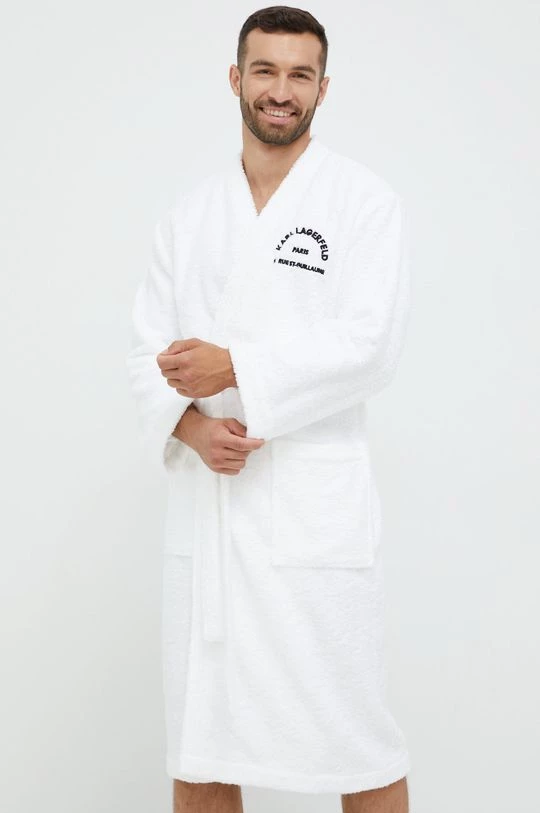 Μπουρνούζια Μπουρνούζι Karl Lagerfeld άσπρο 3 Μπουρνούζια Μπουρνούζι Karl Lagerfeld άσπρο