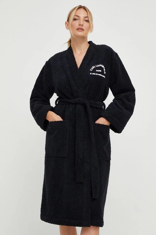 Μπουρνούζια Μπουρνούζι Karl Lagerfeld μαύρο 3 Μπουρνούζια Μπουρνούζι Karl Lagerfeld μαύρο