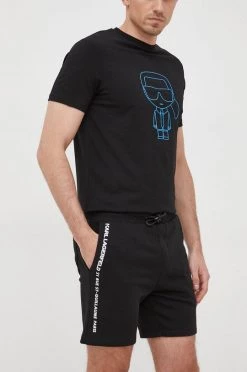 Ανδρικά Σορτς Karl Lagerfeld μαύρο