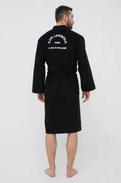 Ανδρικά Μπουρνούζια Μπουρνούζι Karl Lagerfeld μαύρο -Karl Lagerfeld Εκπτώσεις unnamed file 2338