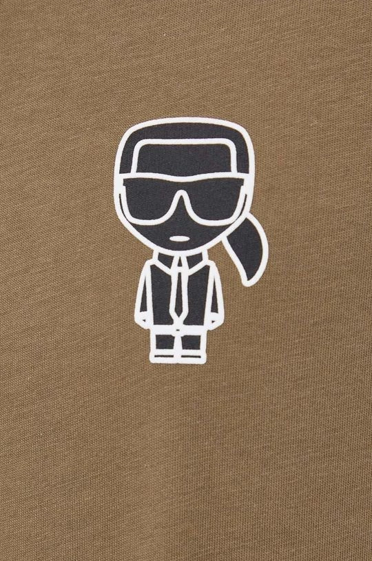 Ανδρικά Μπλουζάκια Βαμβακερό μπλουζάκι Karl Lagerfeld πράσινο 7 Ανδρικά Μπλουζάκια Βαμβακερό μπλουζάκι Karl Lagerfeld πράσινο - Image 5