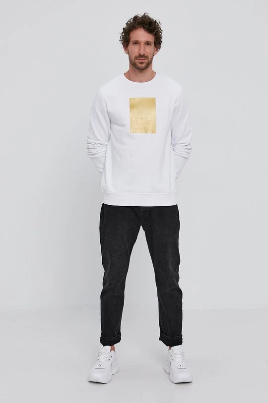 Ανδρικά Χωρίς φερμουάρ Μπλούζα Karl Lagerfeld χρώμα: άσπρο 4 Ανδρικά Χωρίς φερμουάρ Μπλούζα Karl Lagerfeld χρώμα: άσπρο - Image 2