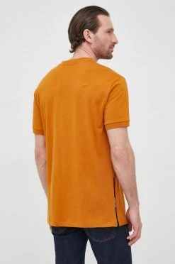 Ανδρικά Μπλουζάκια Βαμβακερό μπλουζάκι Karl Lagerfeld πορτοκαλί -Karl Lagerfeld Εκπτώσεις unnamed file 2530