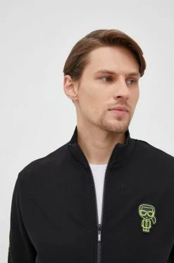 Ανδρικά Με φερμουάρ Μπλούζα Karl Lagerfeld χρώμα: μαύρο, 10 Ανδρικά Με φερμουάρ Μπλούζα Karl Lagerfeld χρώμα: μαύρο, -Karl Lagerfeld Εκπτώσεις unnamed file 2557