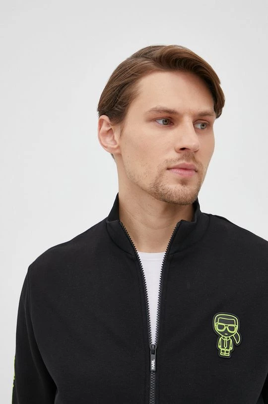 Ανδρικά Με φερμουάρ Μπλούζα Karl Lagerfeld χρώμα: μαύρο, 6 Ανδρικά Με φερμουάρ Μπλούζα Karl Lagerfeld χρώμα: μαύρο, - Image 4