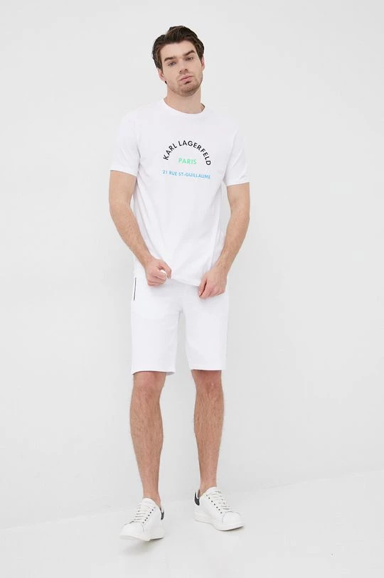 Ανδρικά Σορτς Karl Lagerfeld χρώμα: άσπρο 4 Ανδρικά Σορτς Karl Lagerfeld χρώμα: άσπρο - Image 2
