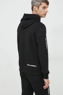 Ανδρικά Χωρίς φερμουάρ Μπλούζα Karl Lagerfeld μαύρο, με κουκούλα -Karl Lagerfeld Εκπτώσεις unnamed file 258