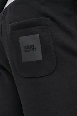 Ανδρικά Σορτς Βαμβακερό σορτσάκι Karl Lagerfeld χρώμα: μαύρο -Karl Lagerfeld Εκπτώσεις unnamed file 2592