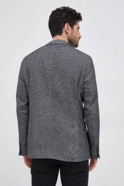 Ανδρικά Σακάκια Μπλέιζερ με μίγμα μαλλιού Karl Lagerfeld χρώμα: μαύρο -Karl Lagerfeld Εκπτώσεις unnamed file 2604