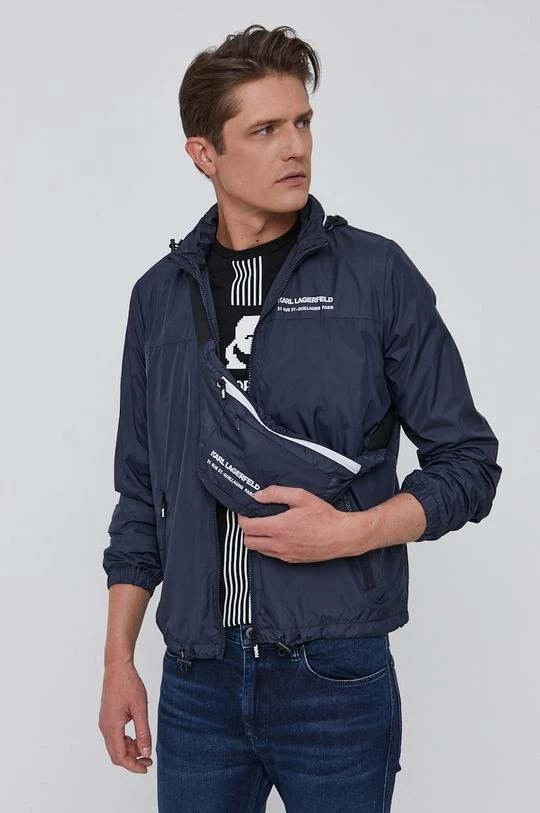Ανδρικά Κοντά μπουφάν Μπουφάν Karl Lagerfeld χρώμα: ναυτικό μπλε 3 Ανδρικά Κοντά μπουφάν Μπουφάν Karl Lagerfeld χρώμα: ναυτικό μπλε