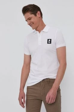 Ανδρικά Πόλο μπλουζάκια Πόλο Karl Lagerfeld χρώμα: άσπρο -Karl Lagerfeld Εκπτώσεις unnamed file 2676