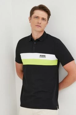 Ανδρικά Πόλο μπλουζάκια Πόλο Karl Lagerfeld μαύρο -Karl Lagerfeld Εκπτώσεις unnamed file 2709