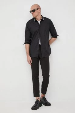 Ανδρικά Πουκάμισα Πουκάμισο Karl Lagerfeld μαύρο, 9 Ανδρικά Πουκάμισα Πουκάμισο Karl Lagerfeld μαύρο, -Karl Lagerfeld Εκπτώσεις unnamed file 2732